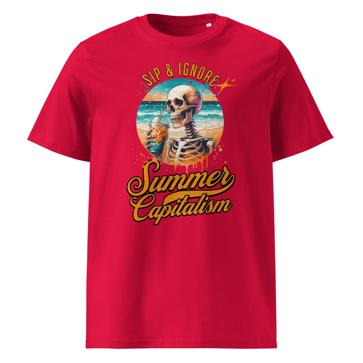 Sip & Ignore ( Summer Capitalism) - Premium T-Shirt von Protest Couture | Red