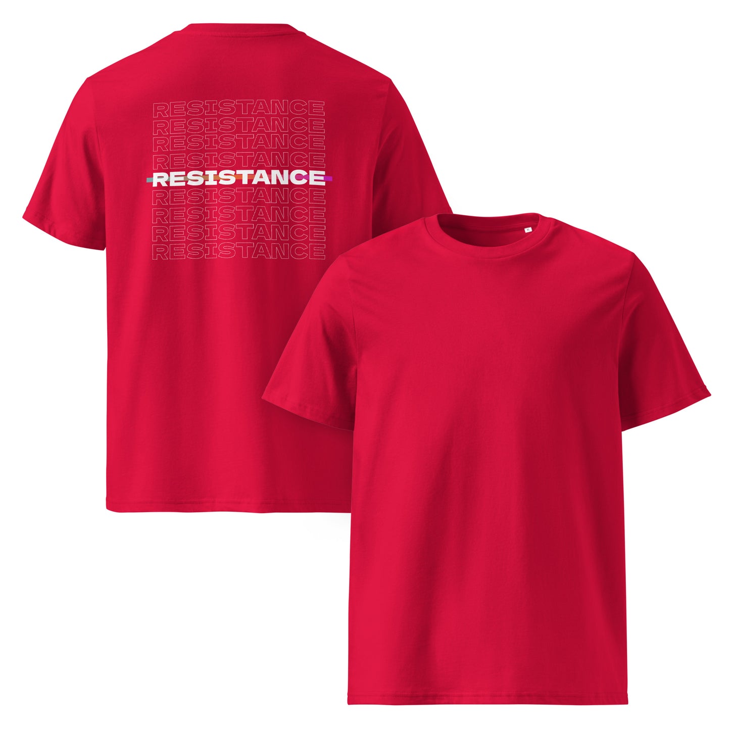 Resistance [white Backprint] - Premium T-Shirt von Protest Couture | Red