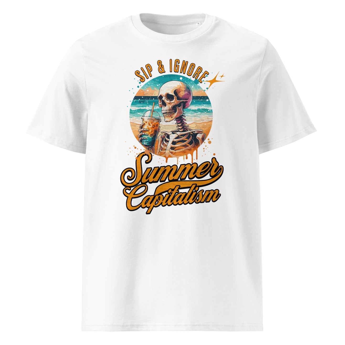 Sip & Ignore ( Summer Capitalism) - Premium T-Shirt von Protest Couture | White
