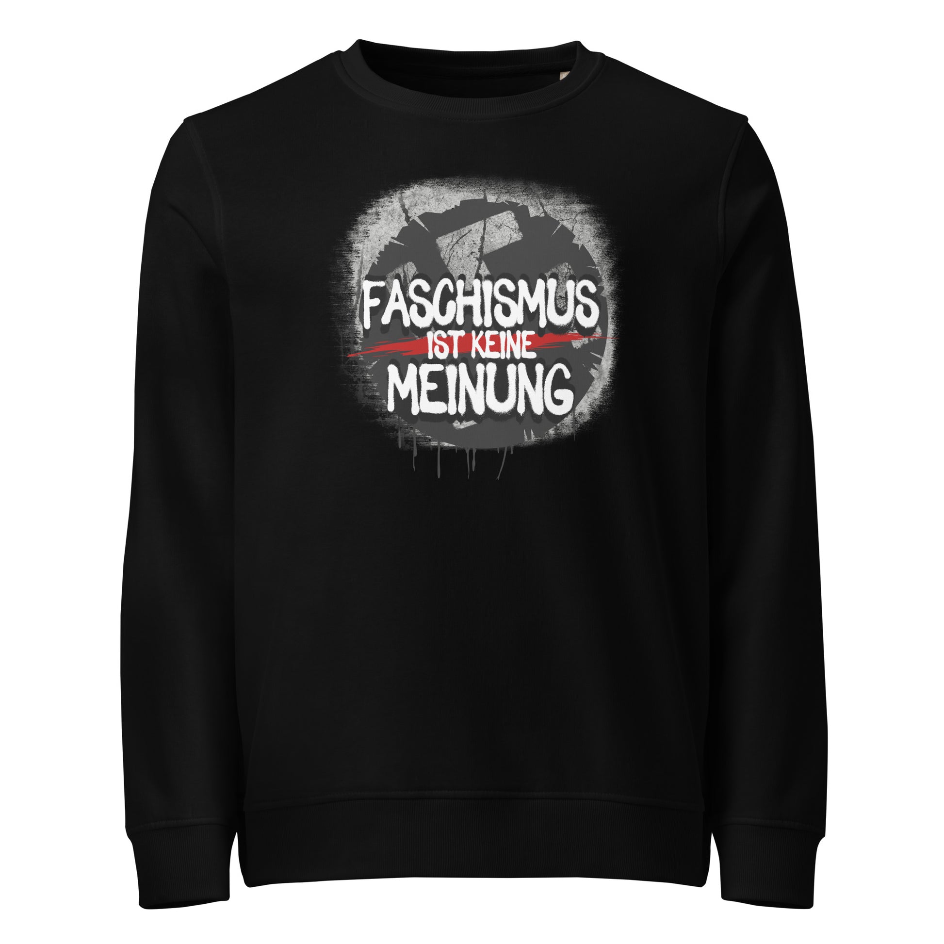 Faschismus ist keine Meinung - Basic Sweater von Protest Couture | Black