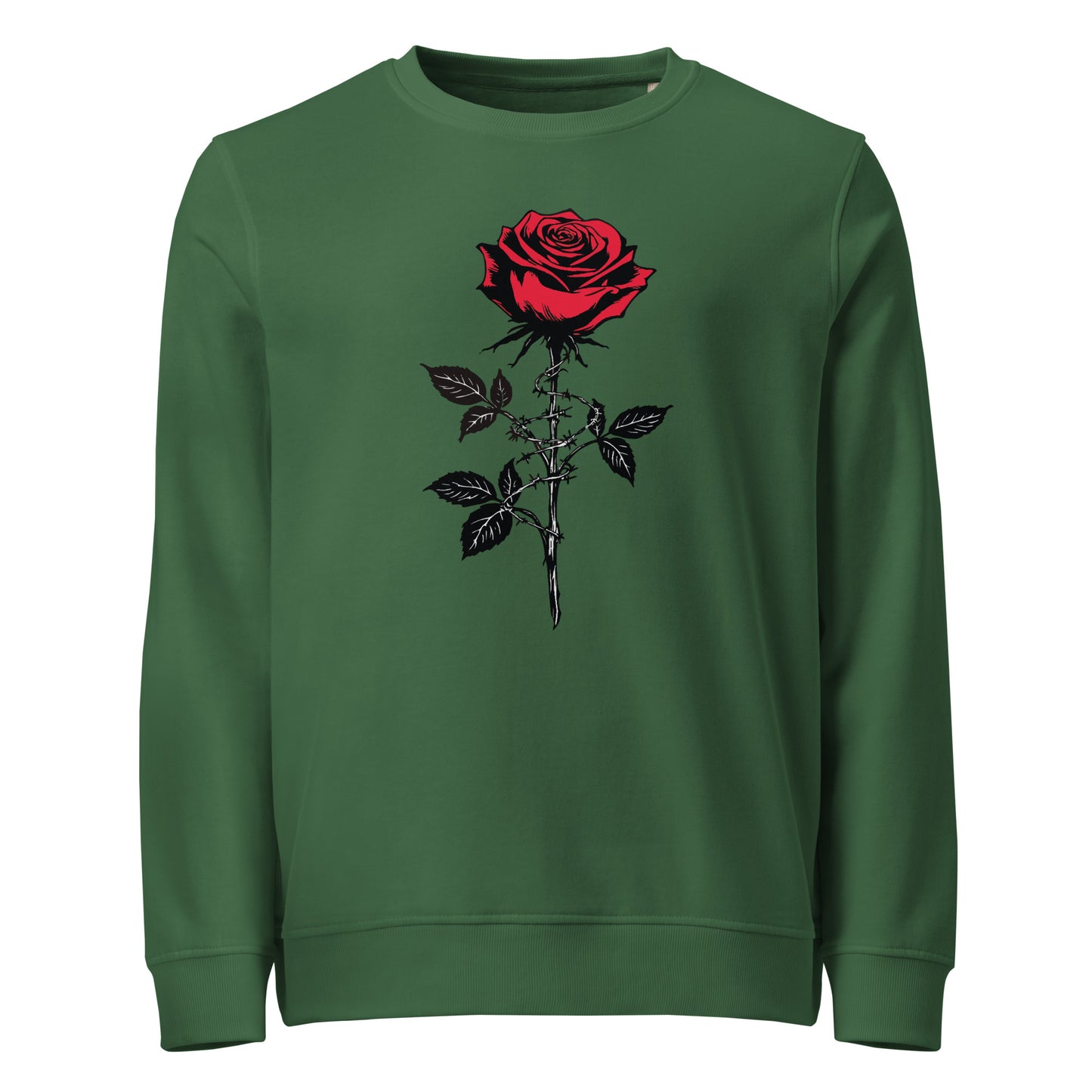 Anarchie Rose - Basic Sweater von Protest Couture | Bottle Green