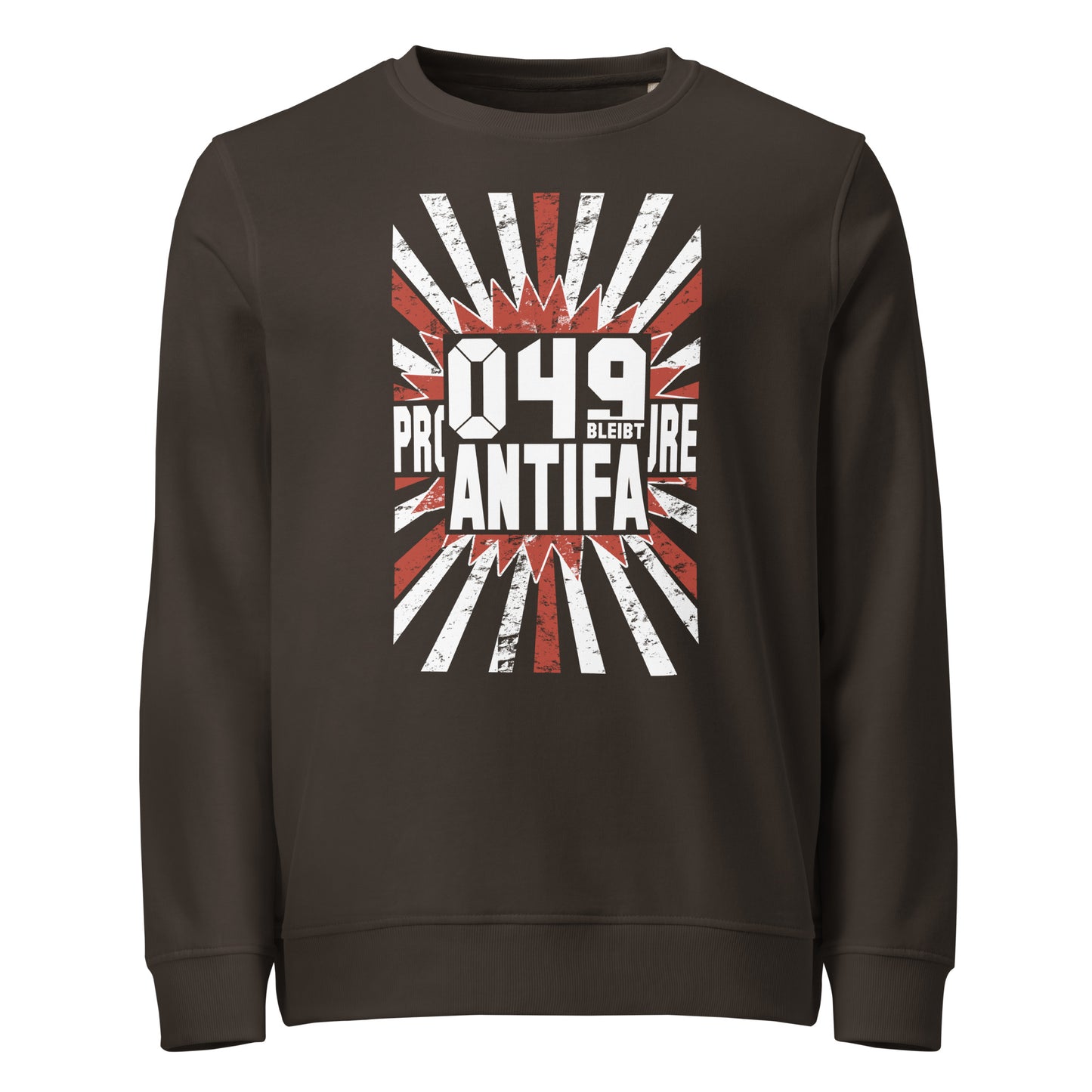 049 bleibt Antifa - Basic Sweater von Protest Couture | Deep Charcoal Grey