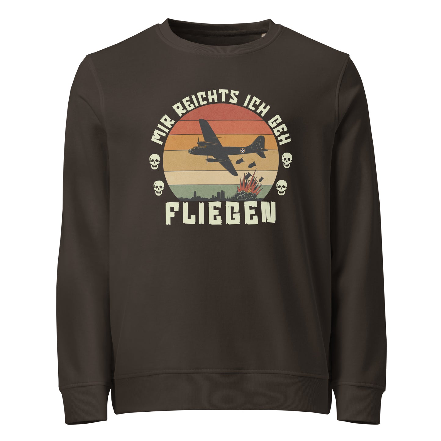 Mir Reichts Ich Geh Fliegen - Basic Sweater von Protest Couture | Deep Charcoal Grey