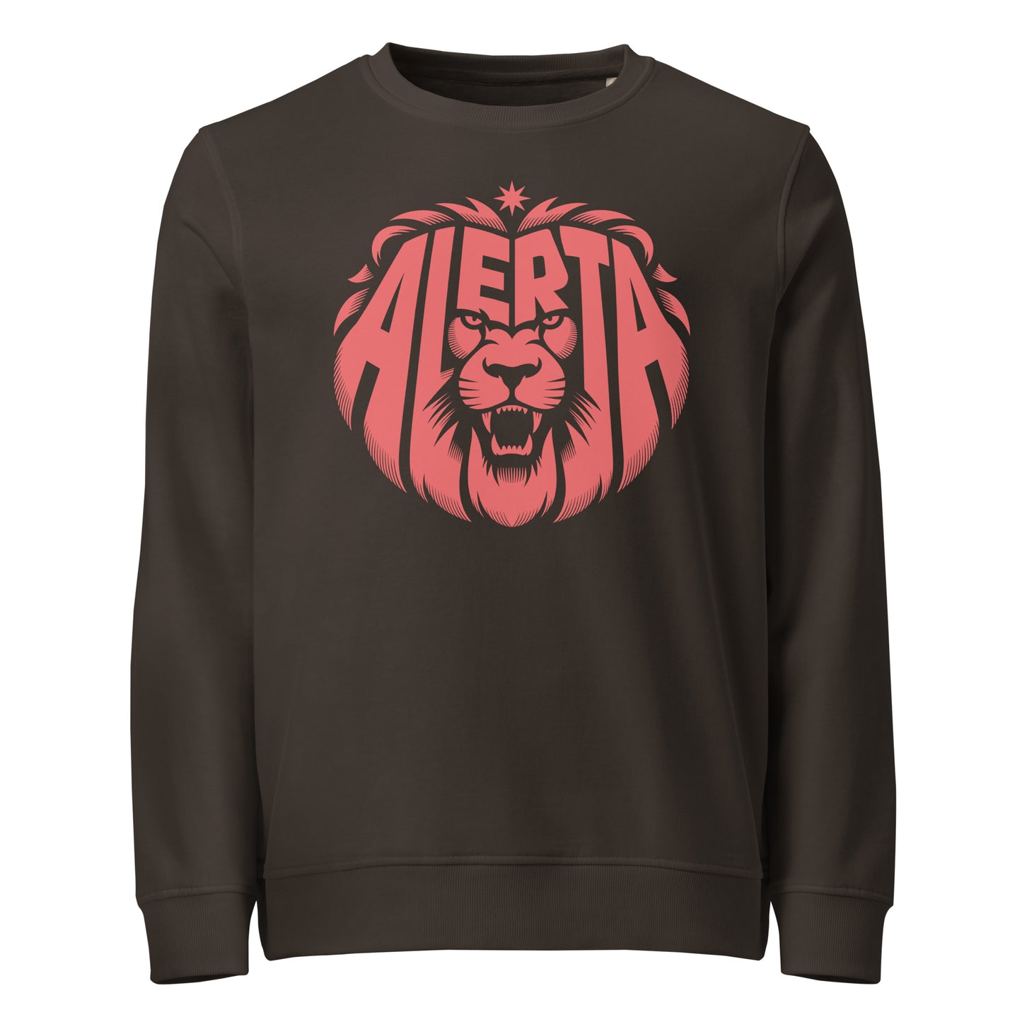 Alerta Lion [Red] - Basic Sweater von Protest Couture | Deep Charcoal Grey