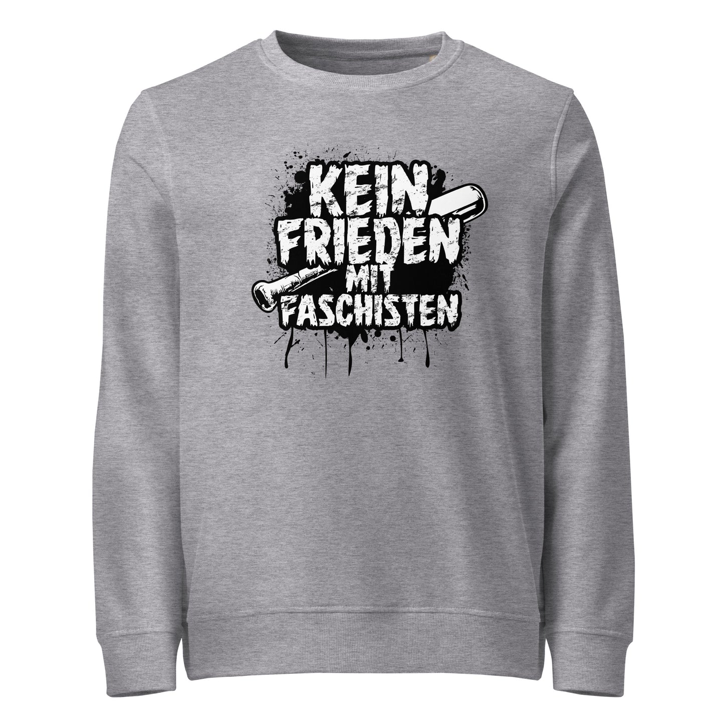 Kein Frieden mit Faschisten - Basic Sweater von Protest Couture | Grey Melange