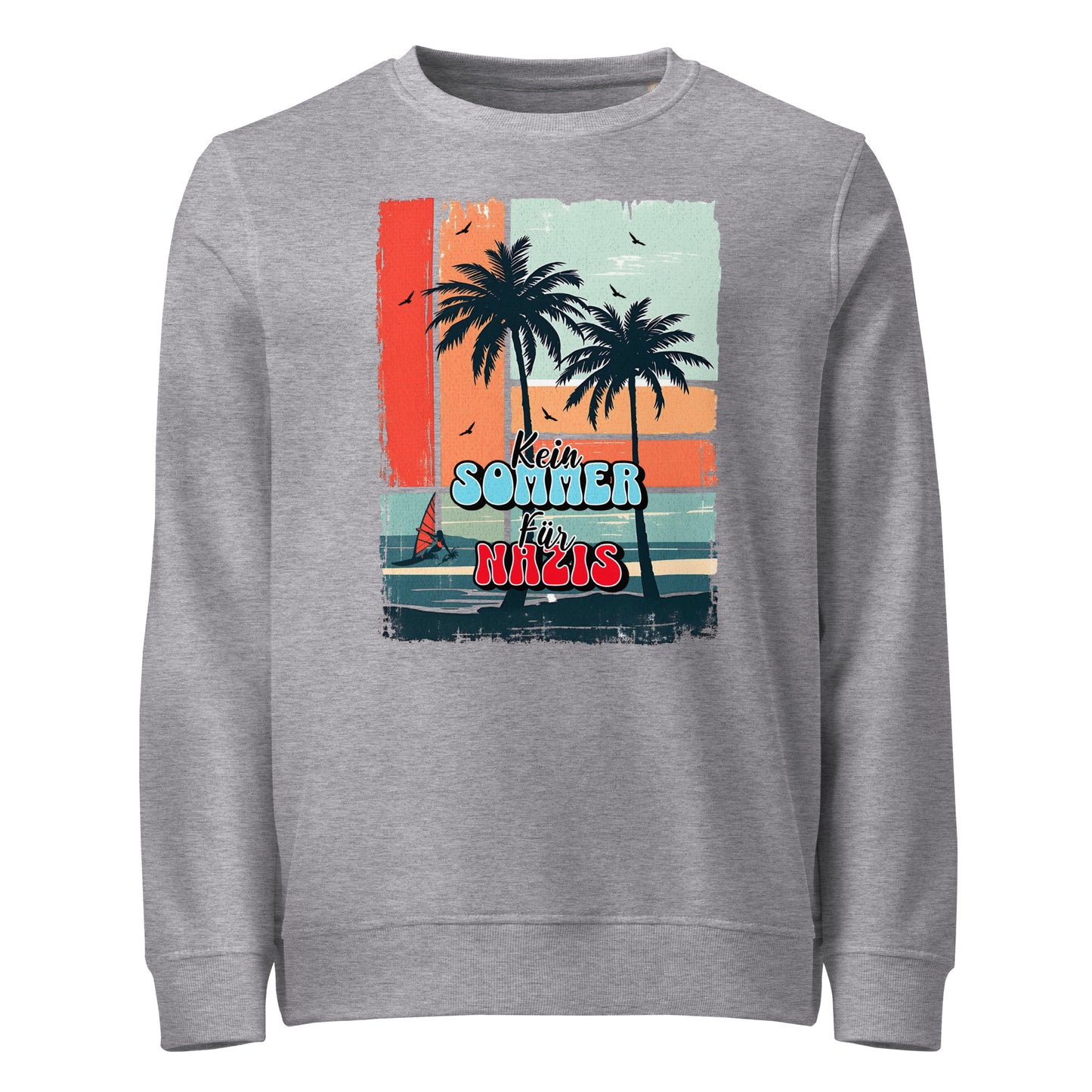 Kein Sommer für Nazis - Basic Sweater von Protest Couture | Grey Melange