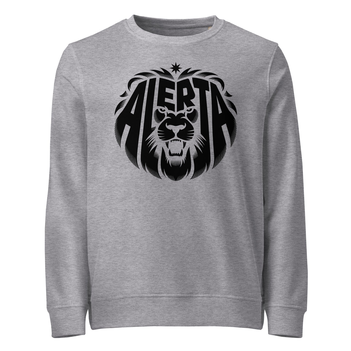 Alerta Lion [Black] - Basic Sweater von Protest Couture | Grey Melange