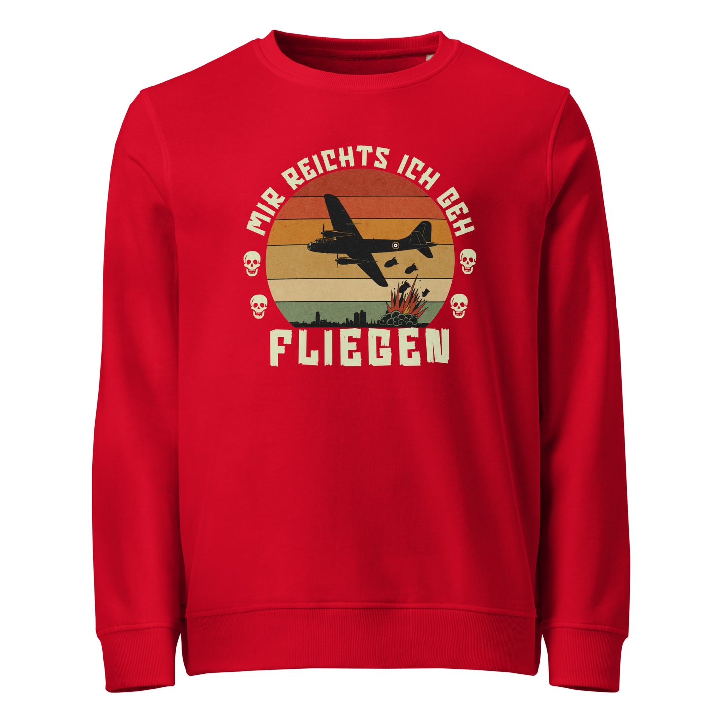 Mir Reichts Ich Geh Fliegen - Basic Sweater von Protest Couture | Red