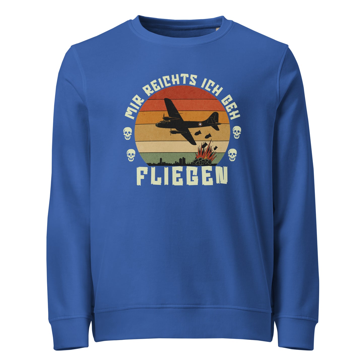 Mir Reichts Ich Geh Fliegen - Basic Sweater von Protest Couture | Royal Blue