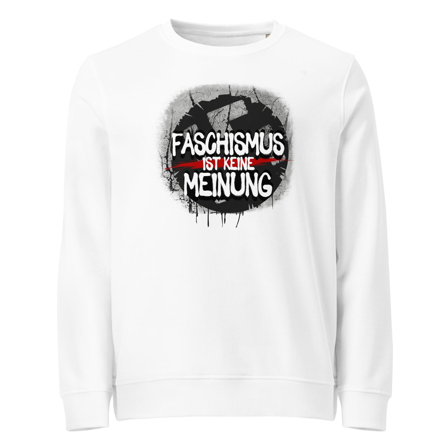 Faschismus ist keine Meinung - Basic Sweater von Protest Couture | White