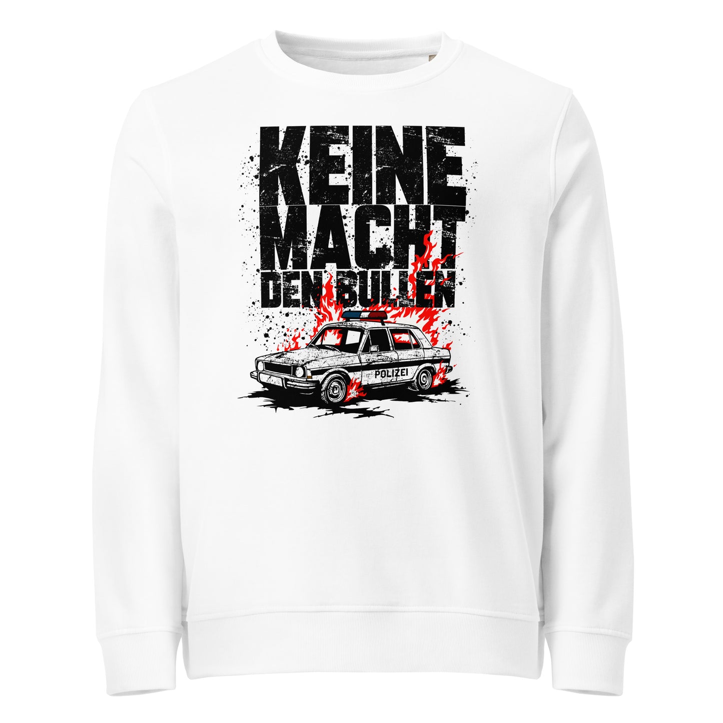 Keine Macht den Bullen - Basic Sweater von Protest Couture | White