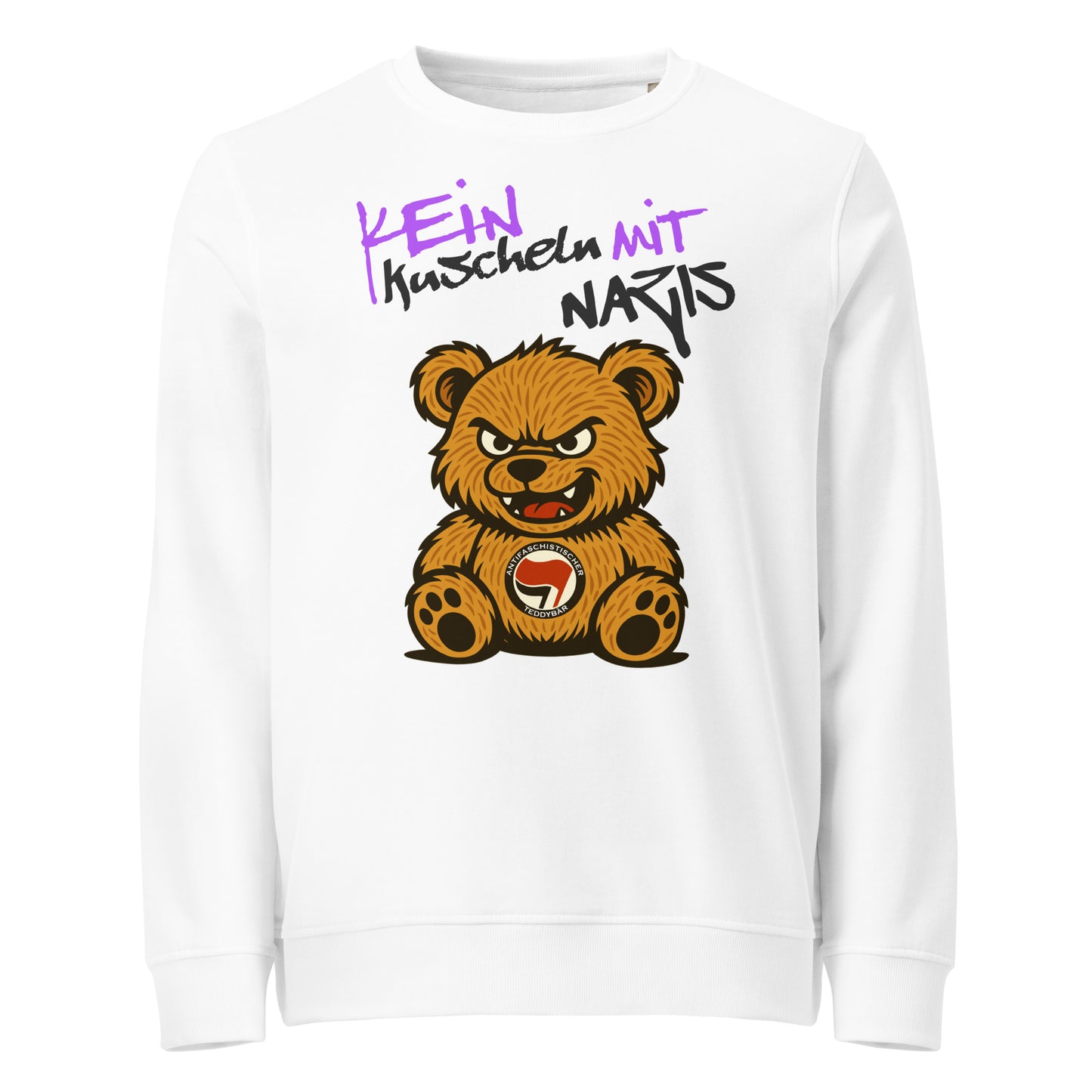 Kein Kuscheln mit Nazis - Basic Sweater von Protest Couture | White