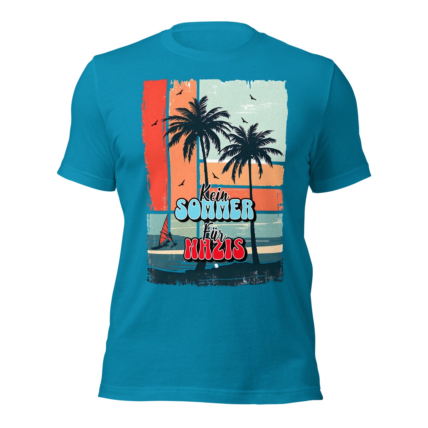 Kein Sommer für Nazis - Retail Fit T-Shirt von Protest Couture | Aqua