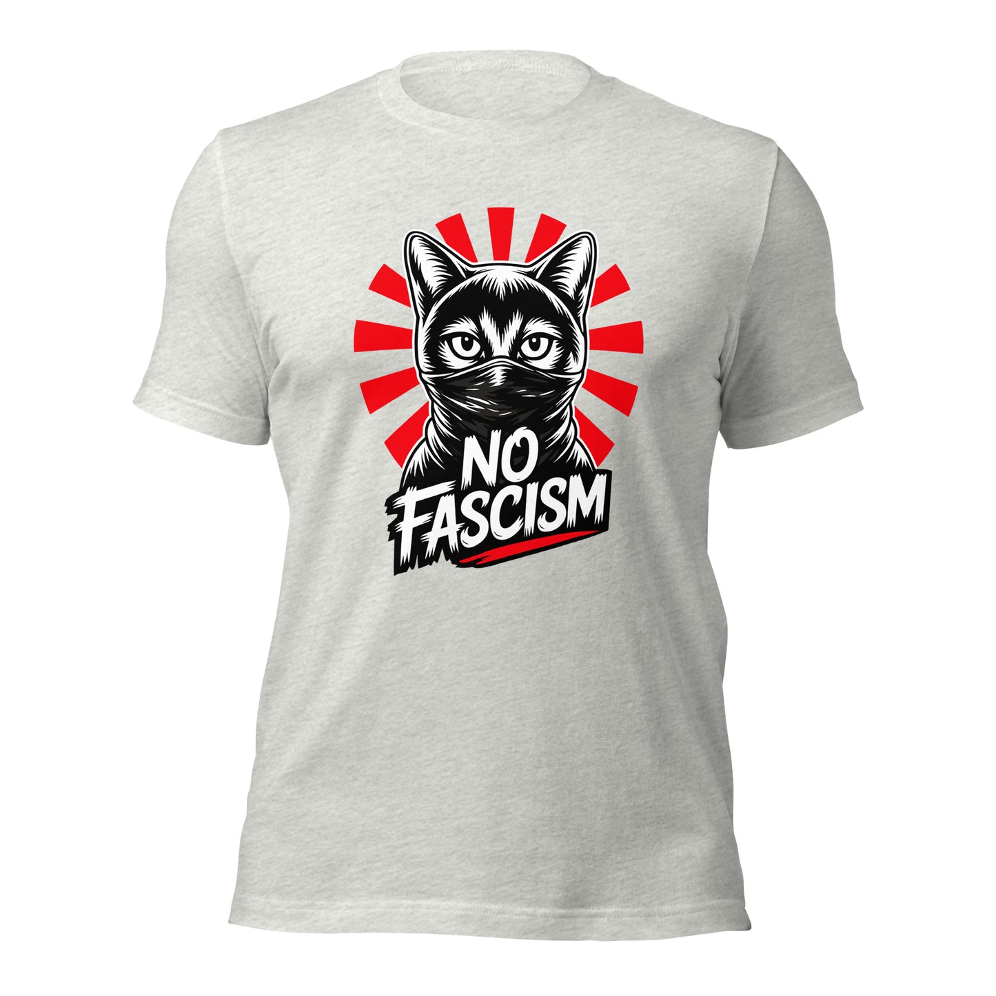 No Fascism Cat - Retail Fit T-Shirt von Protest Couture | Ash