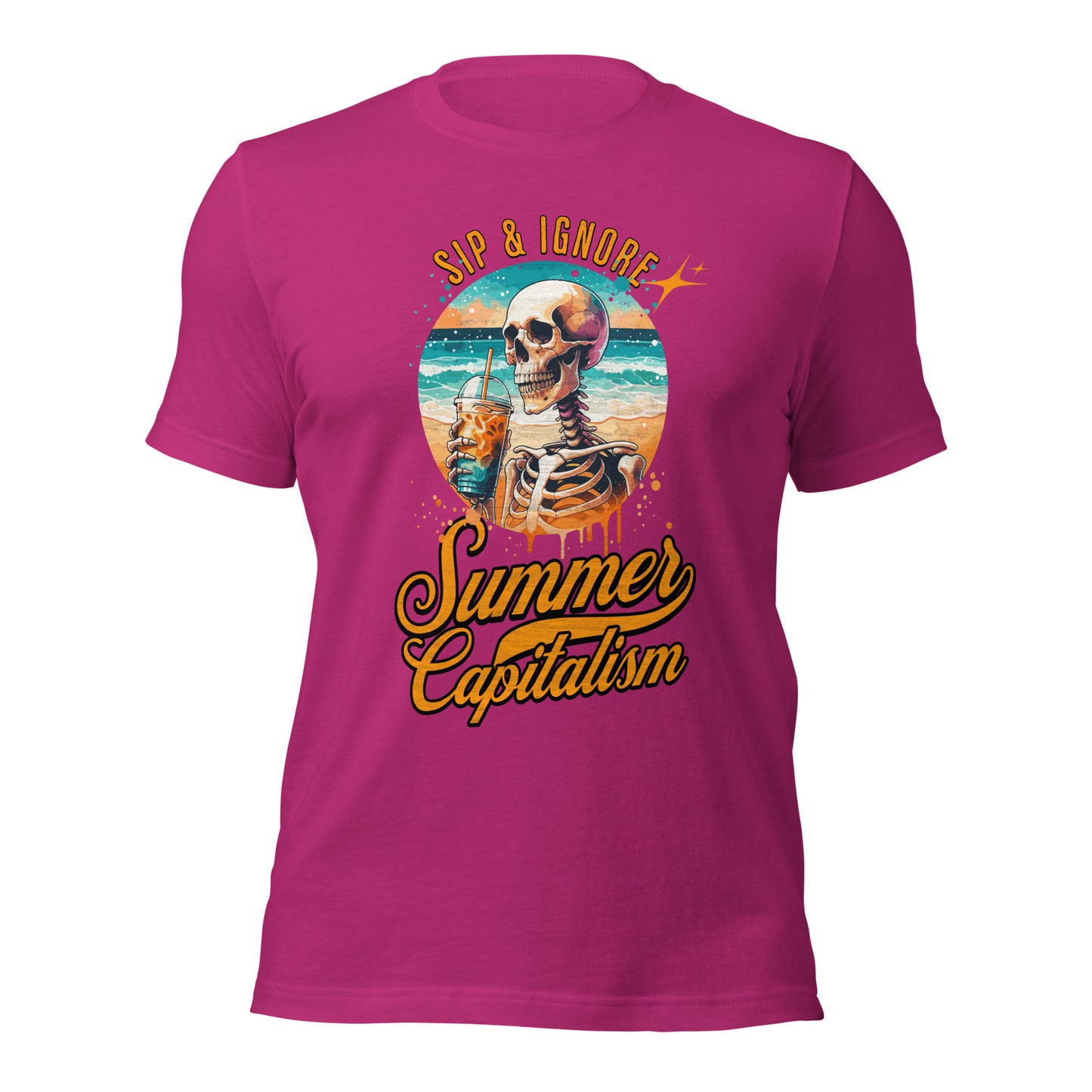 Sip & Ignore ( Summer Capitalism) - Retail Fit T-Shirt von Protest Couture | Berry