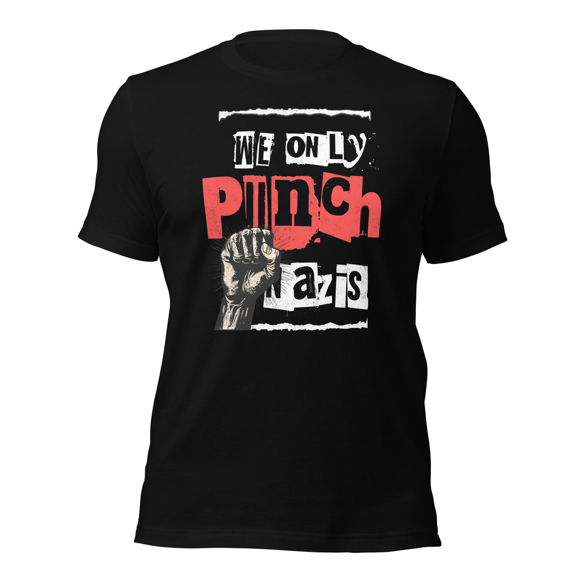 We only punch Nazis - Retail Fit T-Shirt von Protest Couture | Black