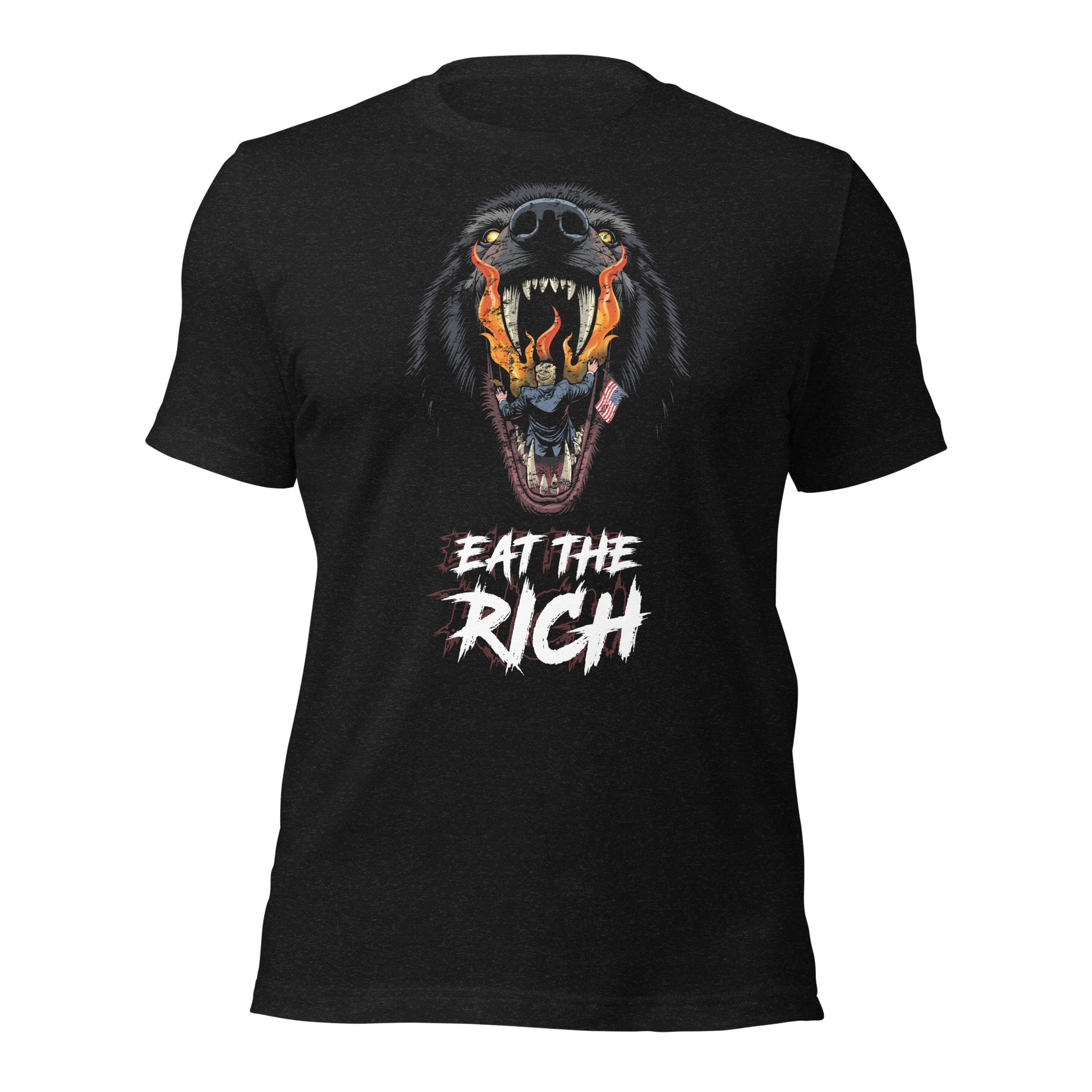 Eat The Rich - Retail Fit T-Shirt von Protest Couture | Black Heather