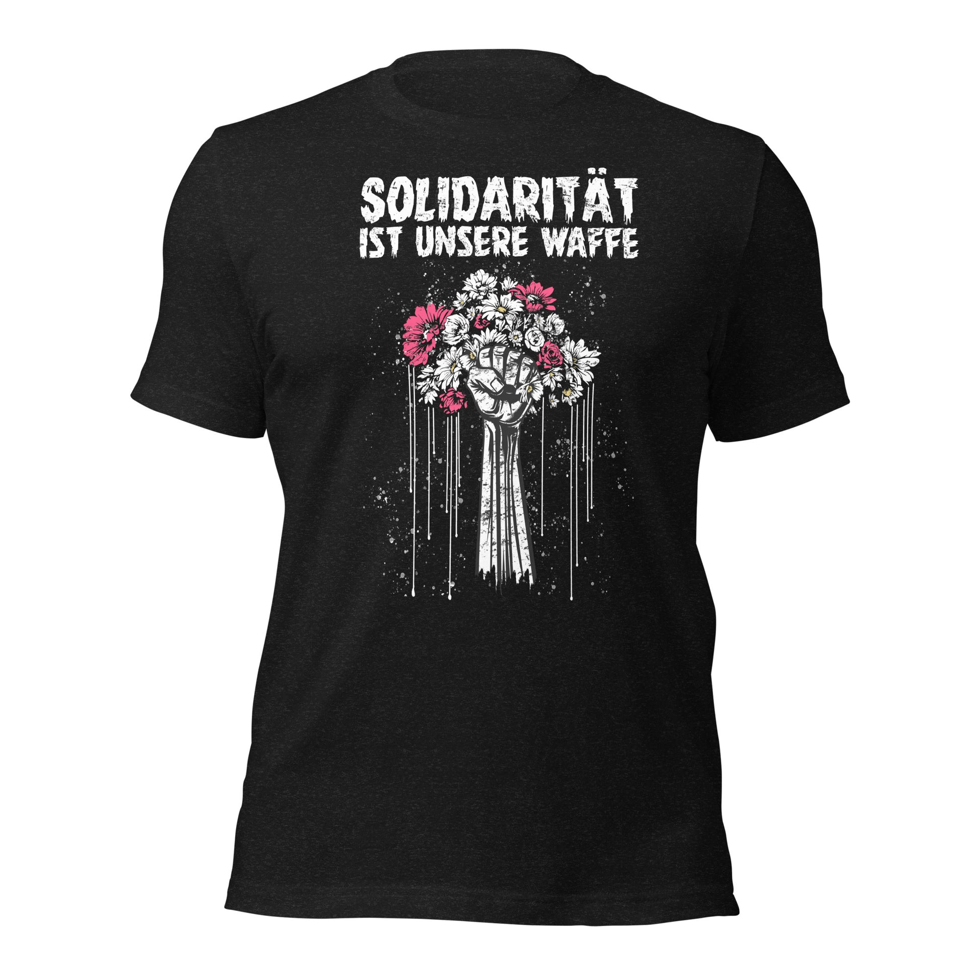 Solidarität ist unsere Waffe - Retail Fit T-Shirt von Protest Couture | Black Heather