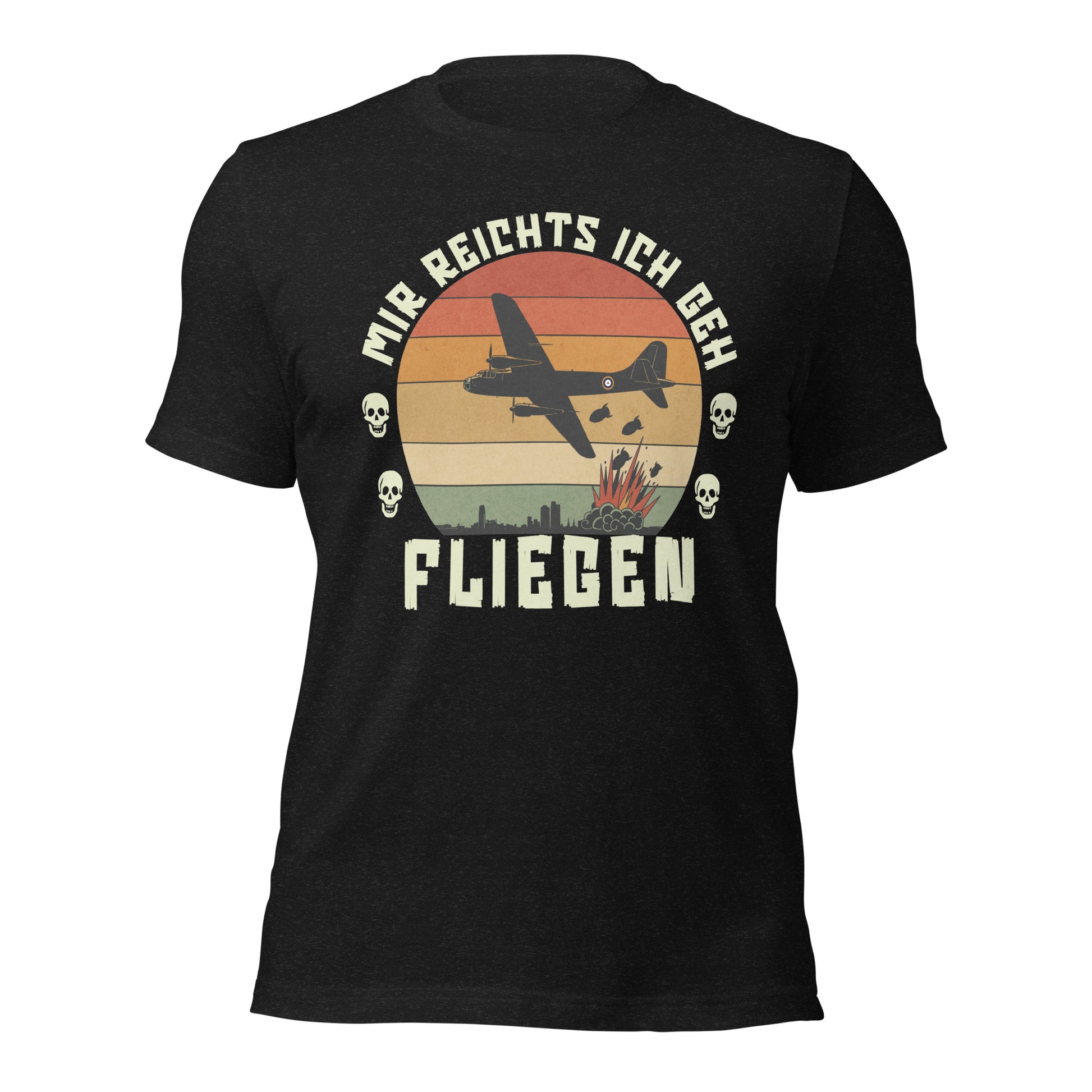 Mir Reichts Ich Geh Fliegen - Retail Fit T-Shirt von Protest Couture | Black Heather
