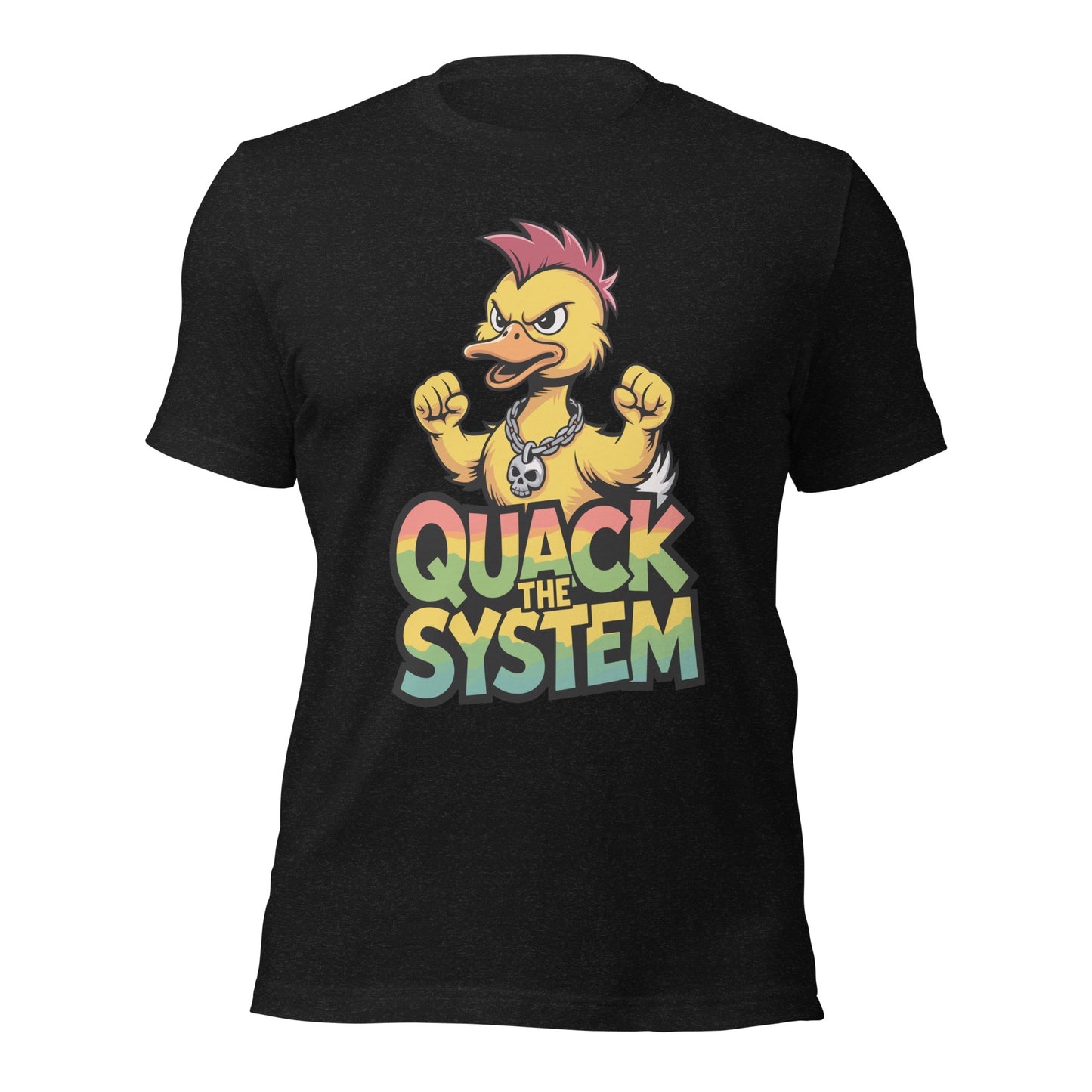 Quack the System - Retail Fit T-Shirt von Protest Couture | Black Heather