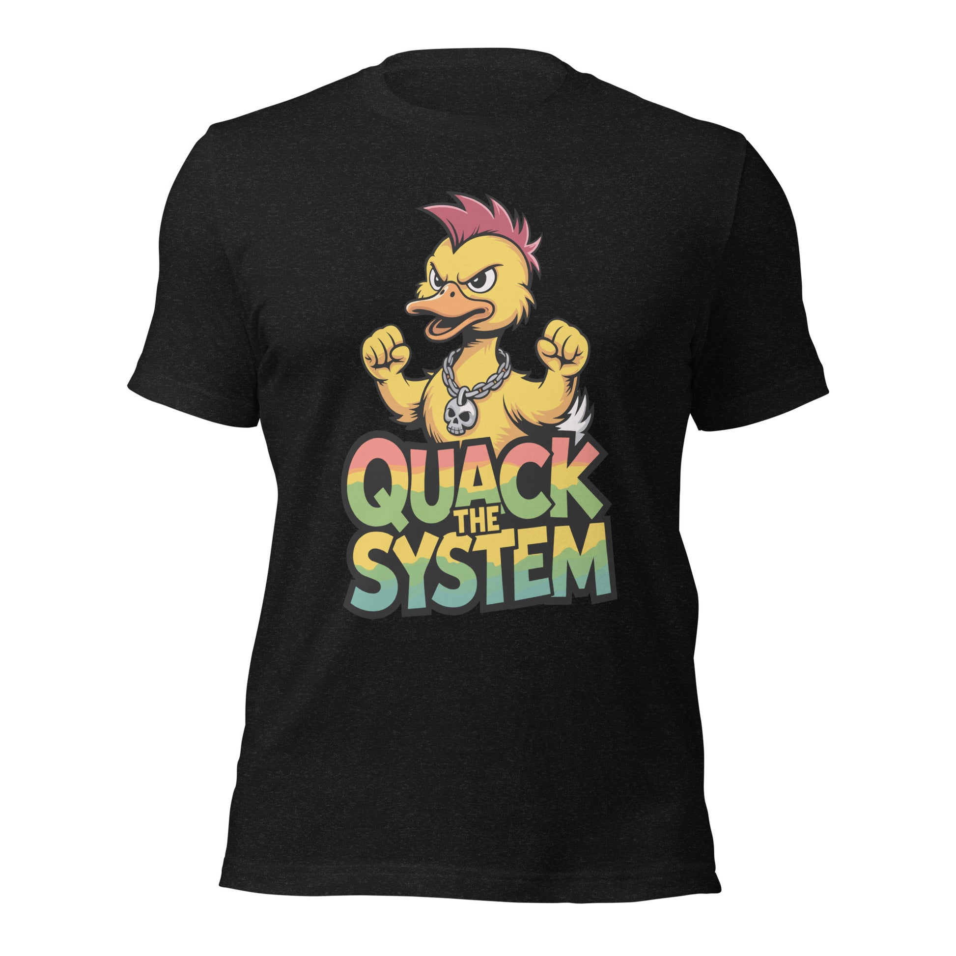 Quack the System - Retail Fit T-Shirt von Protest Couture | Black Heather