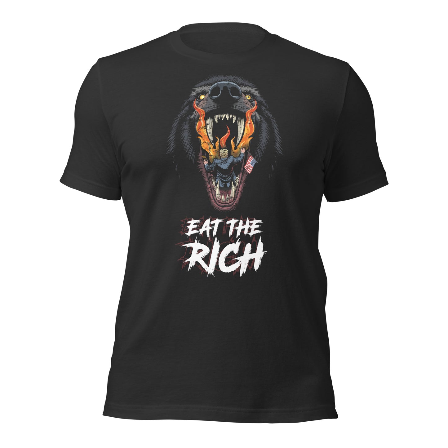 Eat The Rich - Retail Fit T-Shirt von Protest Couture | Dark Grey