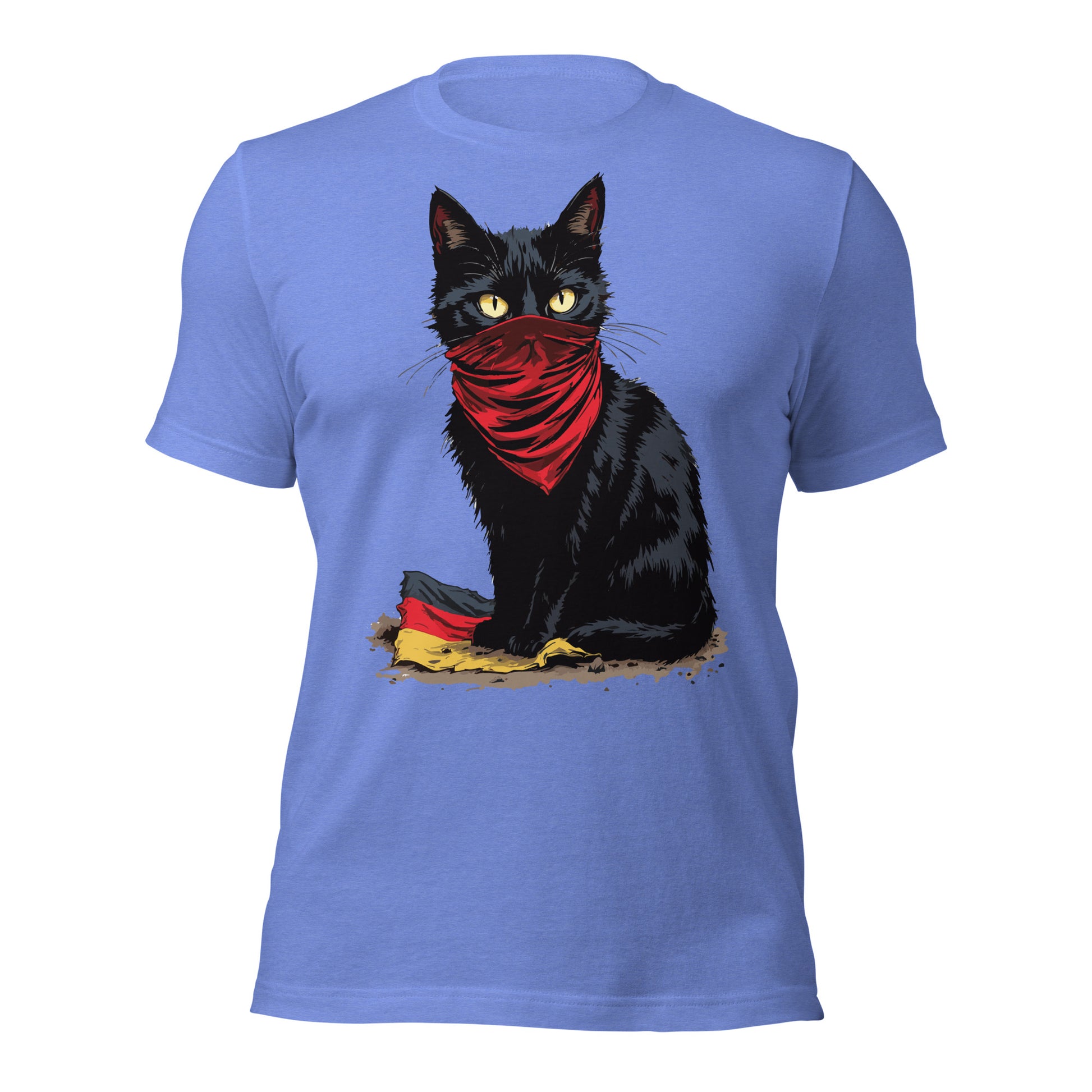 Black Cat - Retail Fit T-Shirt von Protest Couture | Heather Columbia Blue