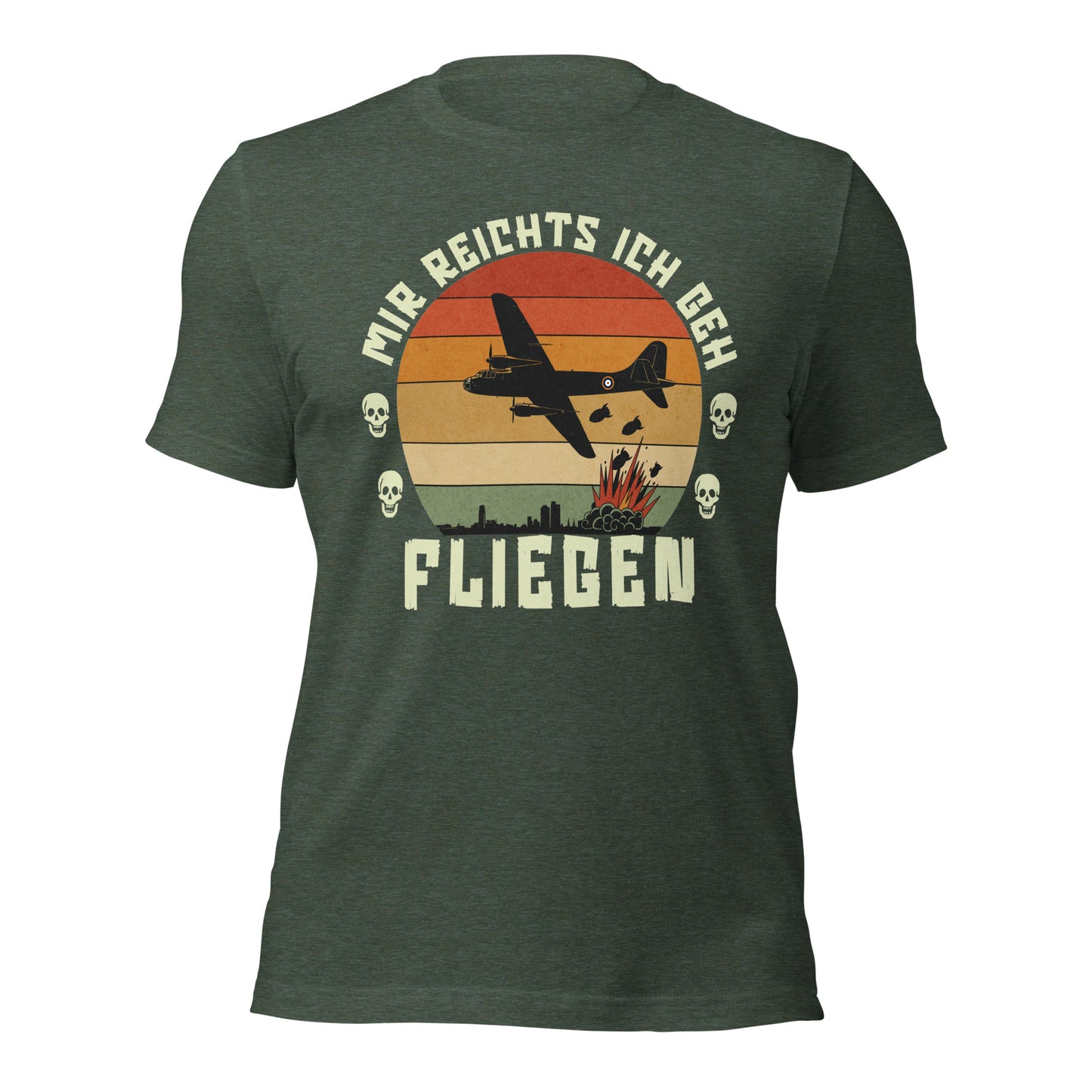 Mir Reichts Ich Geh Fliegen - Retail Fit T-Shirt von Protest Couture | Heather Forest