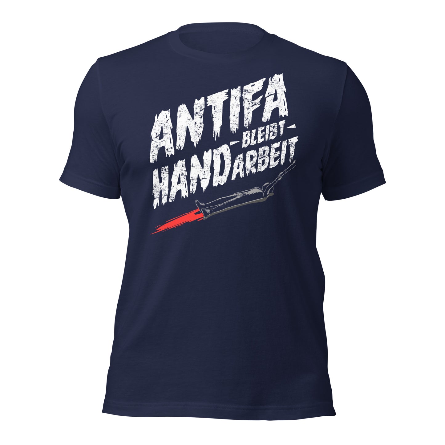 Antifa bleibt Handarbeit - Retail Fit T-Shirt von Protest Couture | Navy