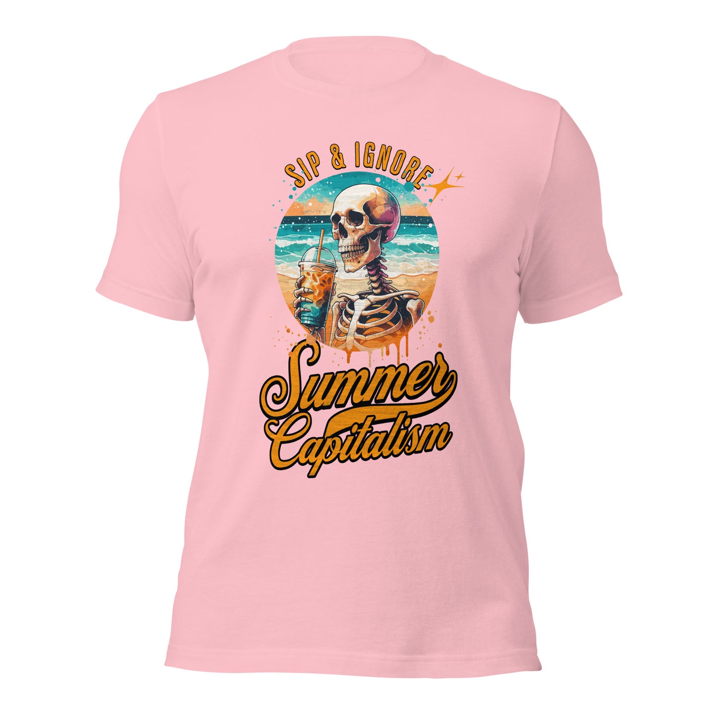 Sip & Ignore ( Summer Capitalism) - Retail Fit T-Shirt von Protest Couture | Pink