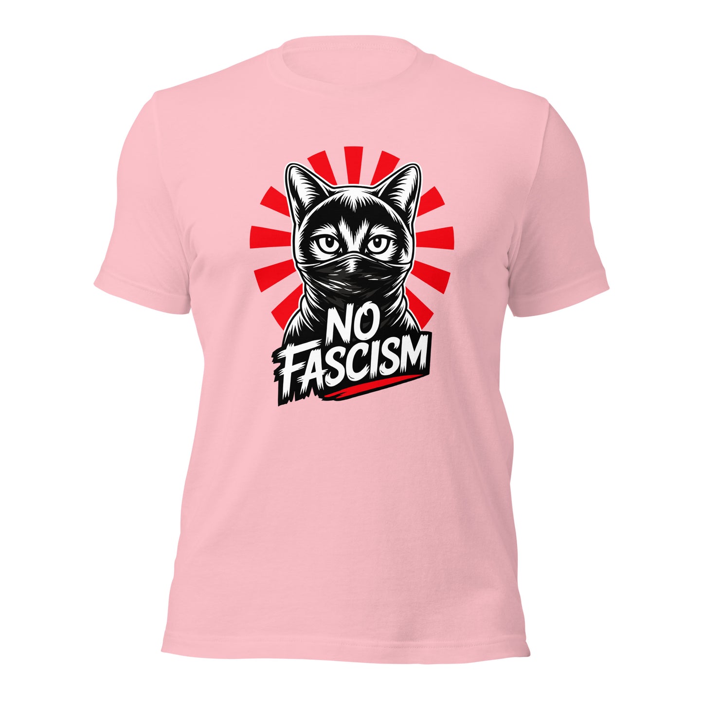 No Fascism Cat - Retail Fit T-Shirt von Protest Couture | Pink