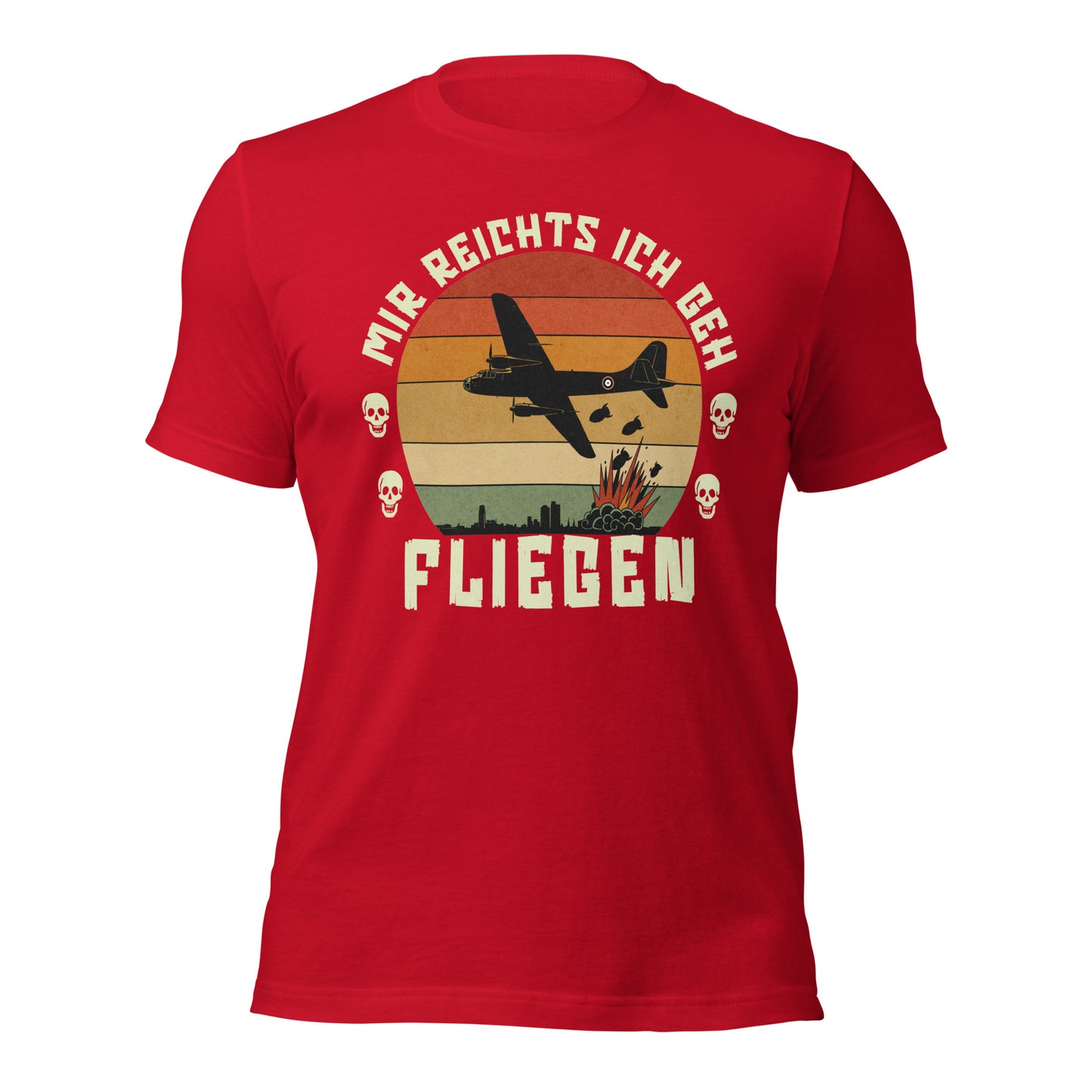 Mir Reichts Ich Geh Fliegen - Retail Fit T-Shirt von Protest Couture | Red