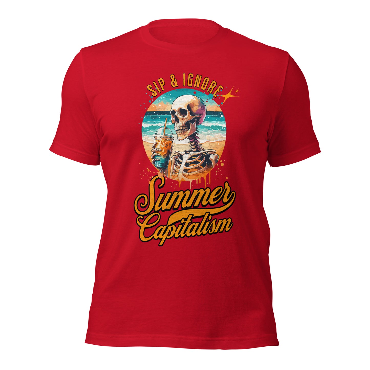 Sip & Ignore ( Summer Capitalism) - Retail Fit T-Shirt von Protest Couture | Red