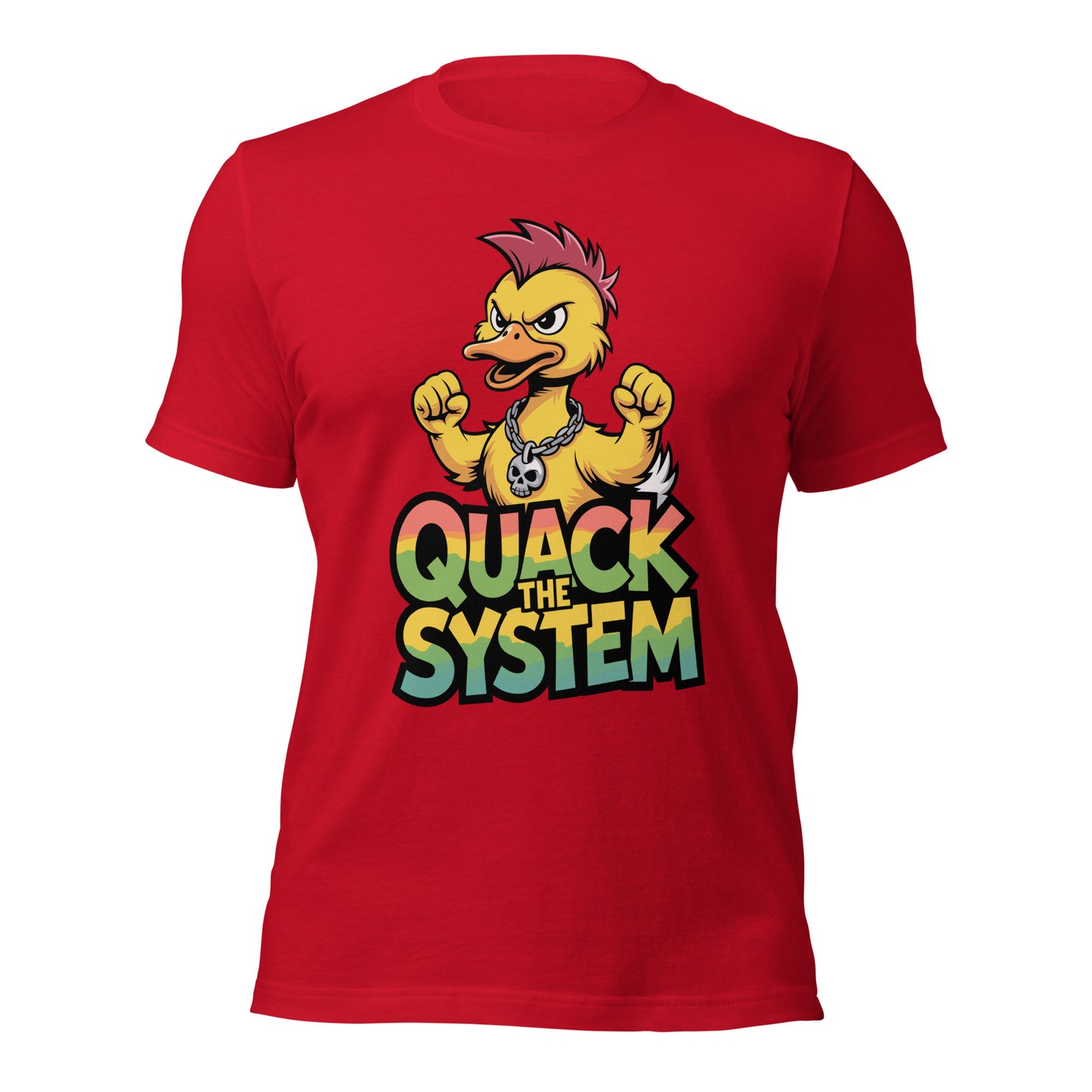 Quack the System - Retail Fit T-Shirt von Protest Couture | Red