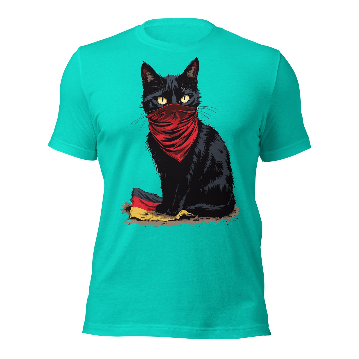 Black Cat - Retail Fit T-Shirt von Protest Couture | Teal