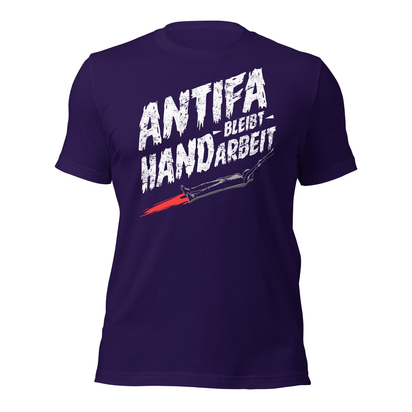 Antifa bleibt Handarbeit - Retail Fit T-Shirt von Protest Couture | Team Purple