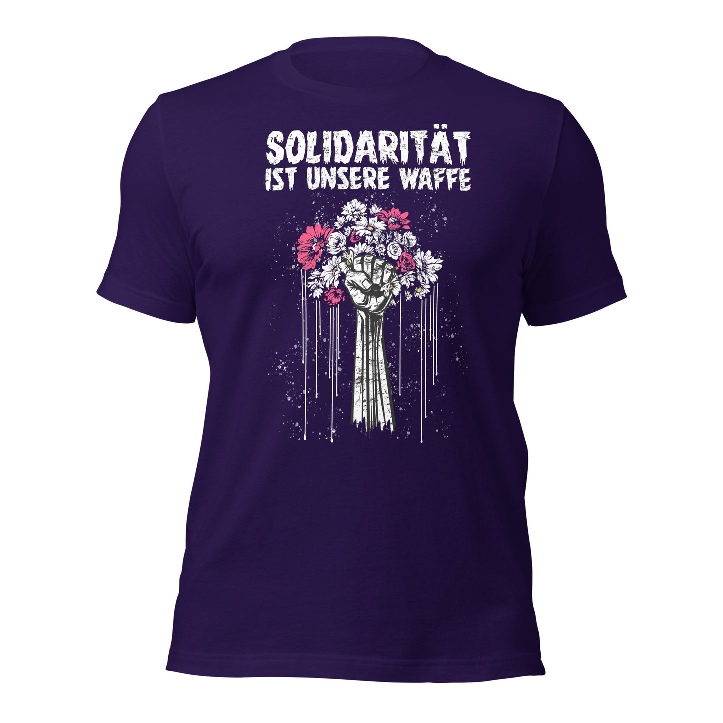 Solidarität ist unsere Waffe - Retail Fit T-Shirt von Protest Couture | Team Purple