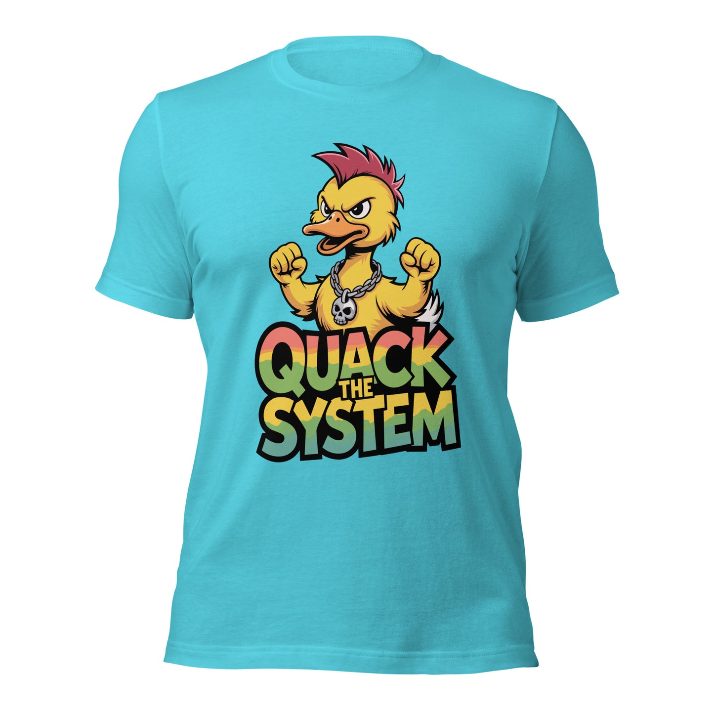 Quack the System - Retail Fit T-Shirt von Protest Couture | Turquoise
