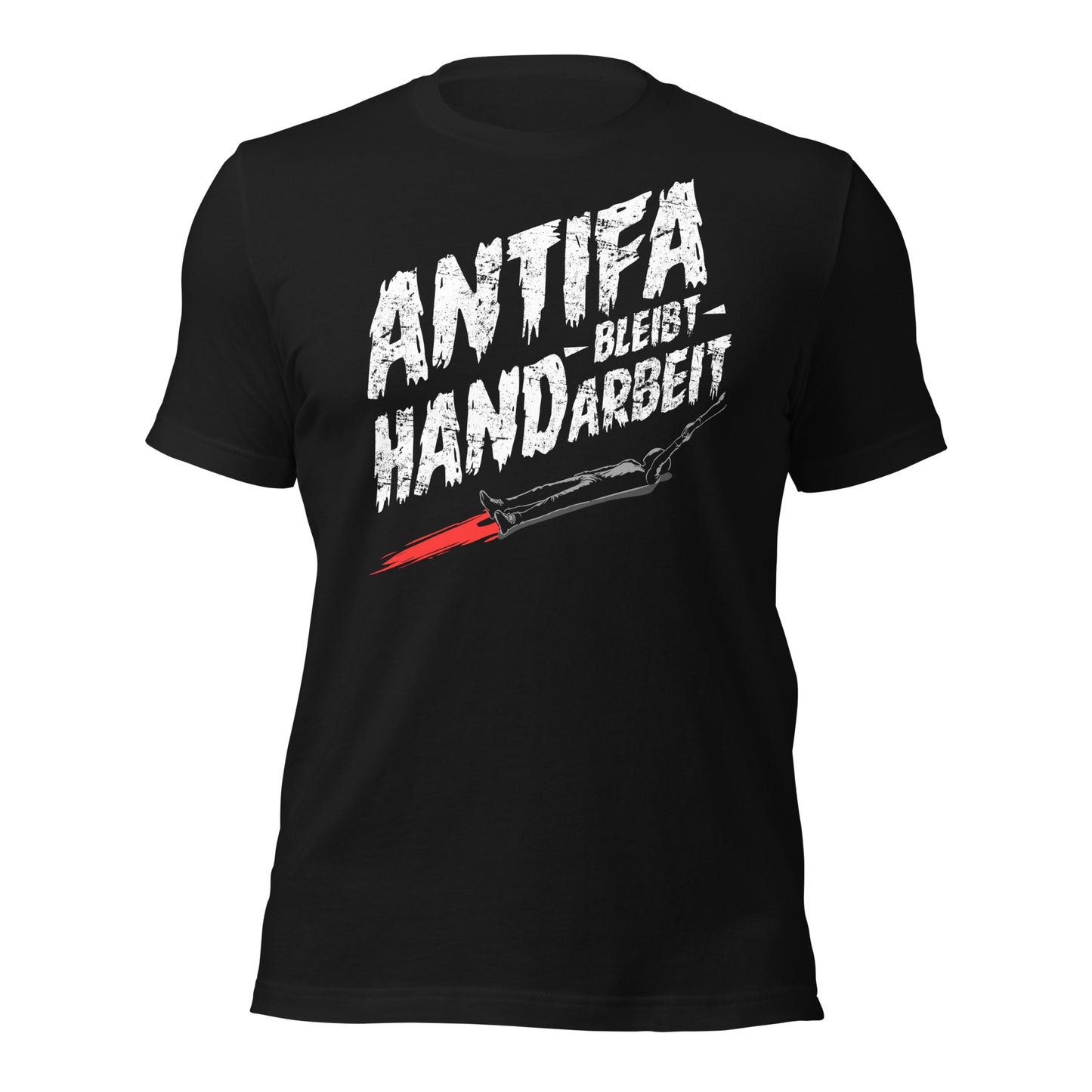 Antifa bleibt Handarbeit - Retail Fit T-Shirt von Protest Couture | Vintage Black