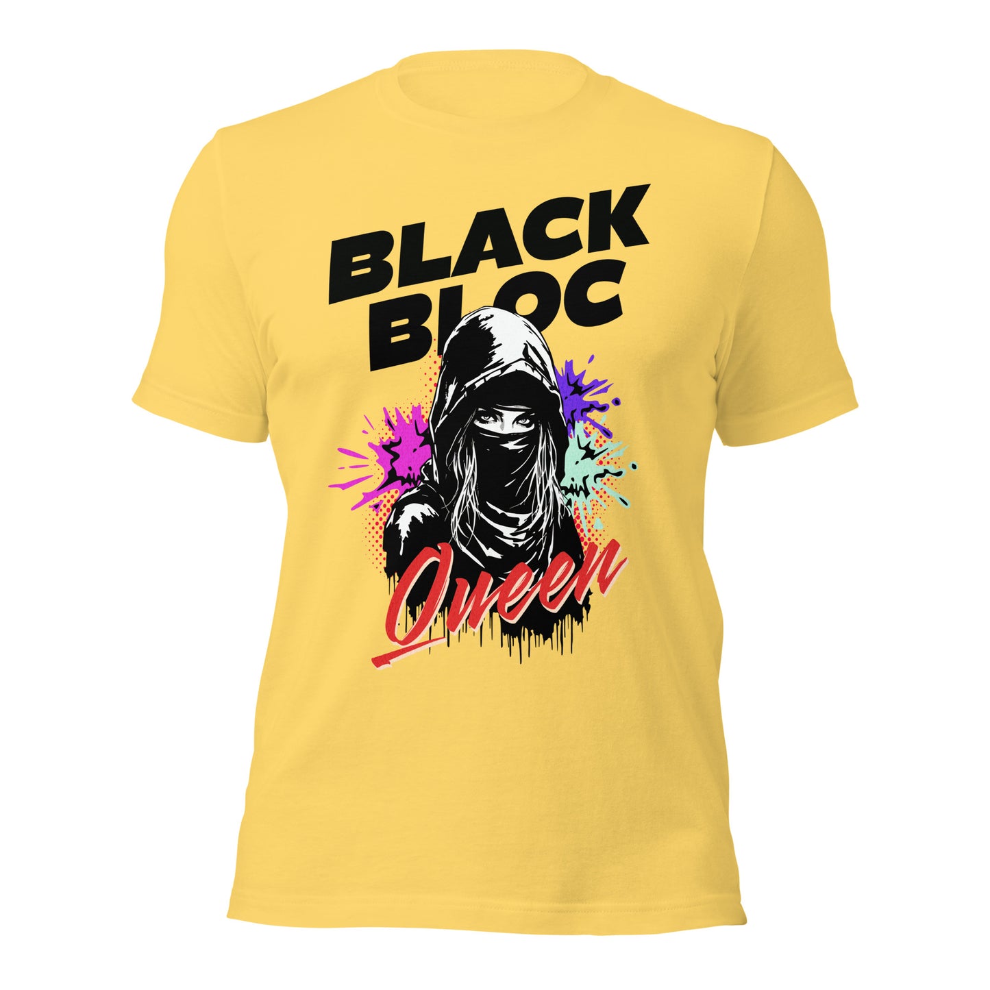 Black Bloc Queen - Retail Fit T-Shirt von Protest Couture | Yellow