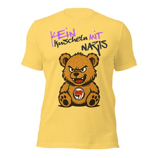 Kein Kuscheln mit Nazis - Retail Fit T-Shirt von Protest Couture | Yellow